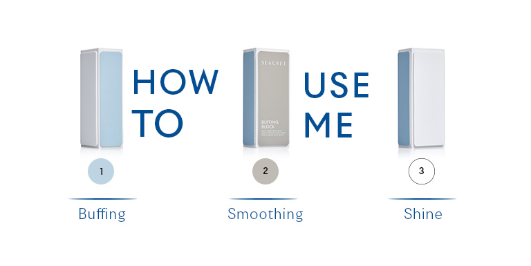How to use Seacret's Buffing Block