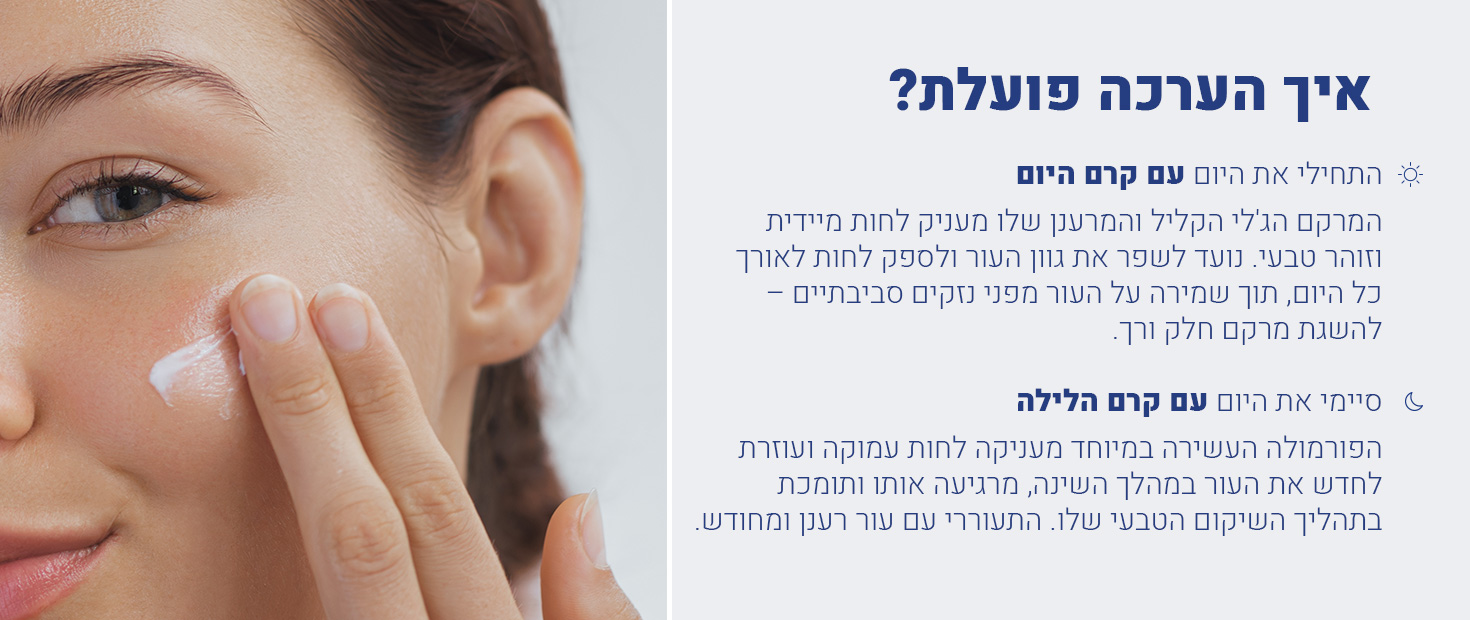 איך פועלת ערכת קרם יום וקרם לילה